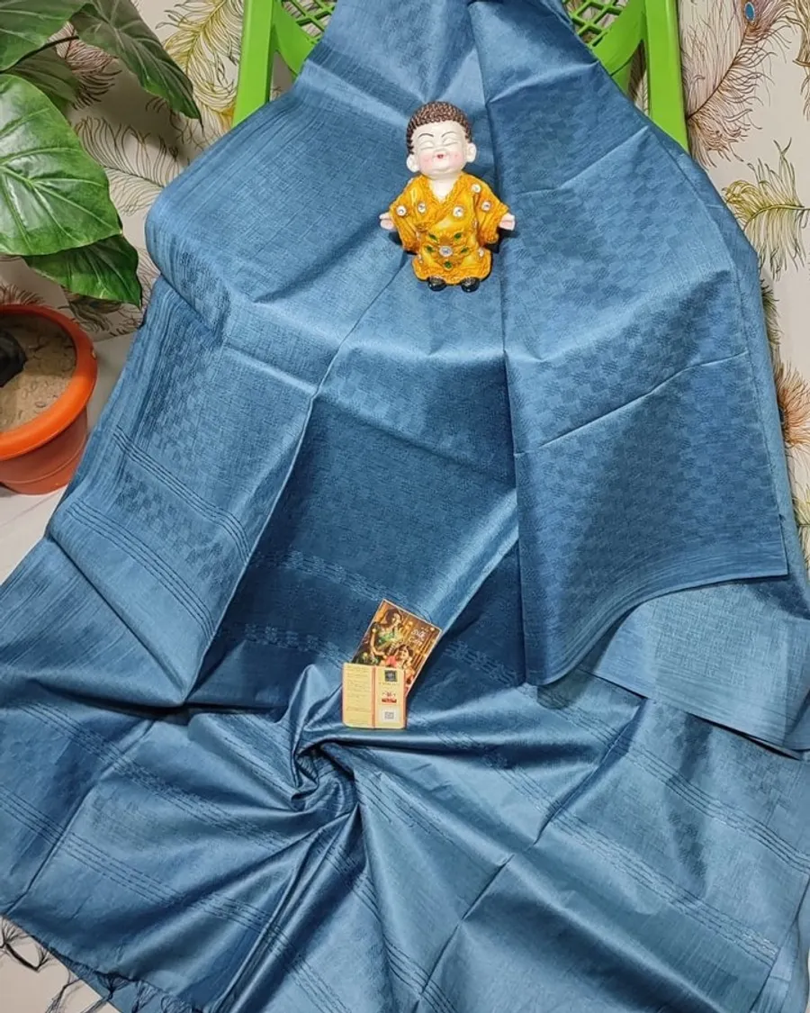 Kota Viscose Silk Saree With Self Weaving Design